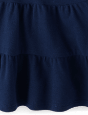 Toddler Girls Uniform Tiered Soft Pique Polo Dress