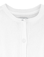 Cárdigan con lazo de uniforme para niñas pequeñas