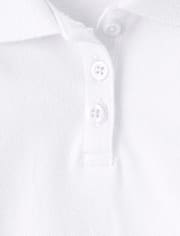 Toddler Girls Uniform Soft Stretch Pique Polo