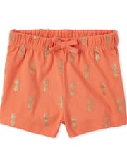 Baby And Toddler Girls Mix And Match Glitter Pineapple Shorts