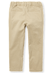 Ensemble de 2 pantalons chino skinny à volants pour toute-petite fille