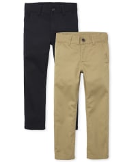 boys green chino pants