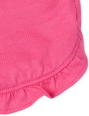 Baby Girls Flamingo Ruffle Shorts 2-Pack