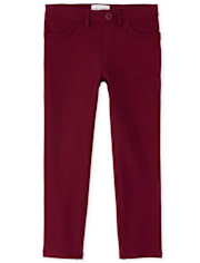 Girls Uniform Ponte Knit Jeggings - Slim