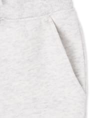 Pantalones jogger de forro polar activo uniforme para niñas