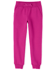 Girls Fleece Jogger Pants