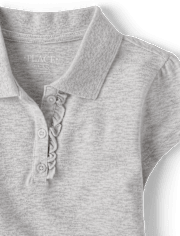 Polo de piqué uniforme para niñas