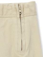 Girls Uniform Stretch Button Skort - Slim