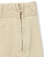 Jupe-short extensible à boutons pour fille - Taille Plus