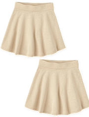 Girls Uniform French Terry Skort 2-Pack