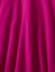 Vestido tipo polo de piqué con volantes de uniforme para niñas