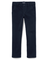 Pantalones chinos ajustados elásticos resistentes a las manchas y a las arrugas uniformes para niñas - Slim