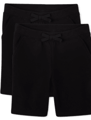 Lot de 2 shorts en molleton pour fille Uniform Active