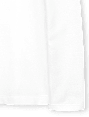 Lot de 2 polos uniformes en piqué à volants pour fille