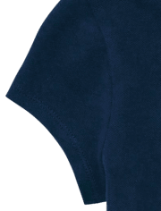 Lot de 2 polos uniformes en piqué pour fille