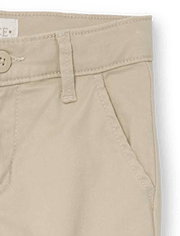 Pantalones chinos ajustados de uniforme para niñas, paquete de 2