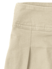 Falda pantalón plisada de uniforme para niñas, paquete de 2