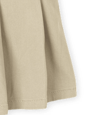 Falda pantalón plisada de uniforme para niñas, paquete de 2