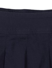 Falda pantalón plisada de uniforme para niñas, paquete de 2