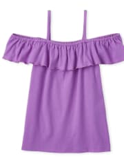 Top con hombros descubiertos y volante Mix And Match para niñas