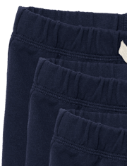 Paquete de 3 pantalones cortos sin cordones para bebés y niños pequeños