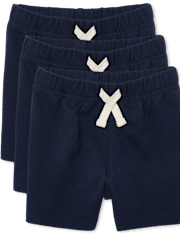 Lot de 3 shorts à enfiler pour bébé et tout-petit garçon