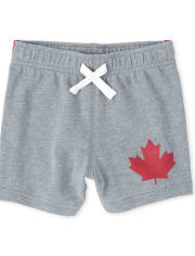 Toddler Boys Canada Day Side Stripe French Terry Shorts