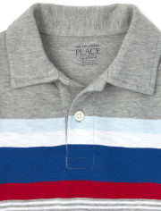 Baby And Toddler Boys Striped Jersey Polo