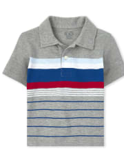 Baby And Toddler Boys Striped Jersey Polo