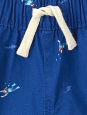 Baby And Toddler Boys Scuba Diver Pull On Jogger Shorts