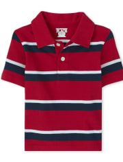 Baby And Toddler Boys Uniform Striped Jersey Polo