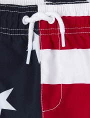Baby And Toddler Boys Americana Stars Swim Trunks
