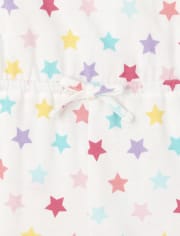 Lot de 2 barboteuses rayées à volants pour petites filles