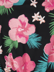 Lot de 2 barboteuses à fleurs pour bébés et petites filles