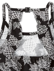 Barboteuse à découpe ananas pour bébés et petites filles