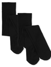 Lot de 2 collants en microfibre pour filles