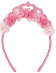 Toddler Girls Glitter Flower Tiara Headband