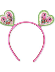 Diadema de niñas pequeñas con forma de corazón de sandía Shakey