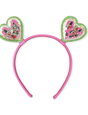 Diadema de niñas pequeñas con forma de corazón de sandía Shakey