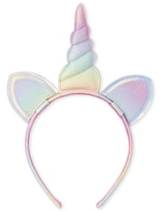 Toddler Girls Glitter Rainbow Unicorn Headband