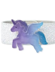 Girls Glitter Pegasus Slap Bracelet
