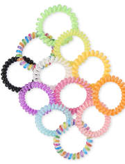 Girls Rainbow Coil Bracelet 12-Pack