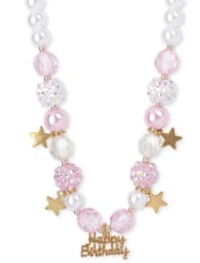 Girls Birthday Star Beaded Necklace And Bracelet Set