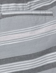 Short chino rayé pour bébés et tout-petits garçons