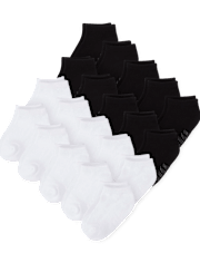 Baby And Toddler Cushioned Ankle Socks 20-Pack