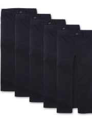 Lot de 5 pantalons chino uniformes pour garçons
