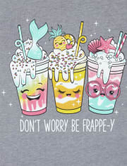 Girls Glitter Frappe Graphic Tee