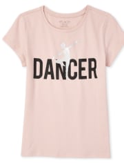 Girls Mommy And Me Glitter Dancer Matching Graphic Tee