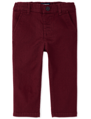 Baby And Toddler Boys Uniform Stretch Straight Chino Pants