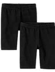 Girls Bike Shorts 2-Pack